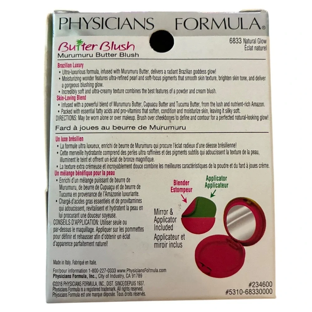 Physicians Formula Murumuru Butter Blush 6833 Natural Glow Radiant Shimmer NIB‎